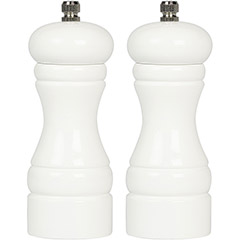 Biradlı Dual Pepper Grinder, Metal, White - Biradlı