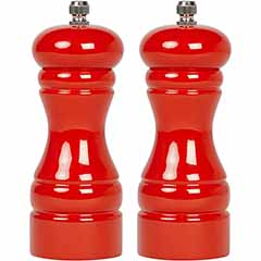 Biradlı Dual Pepper Mill, Metal, Red - Biradlı