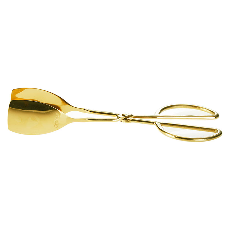 Biradlı EF-119 Spatula Servis Maşası, 26 cm, Altın