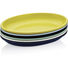 Biradlı Fts-1957 Melamin Tabak, Oval, 48x34x5 cm, Sarı - Biradlı