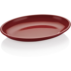 Biradlı Fts-1957 Melamine Plate, Oval, 48x34x5 cm, Red - Biradlı