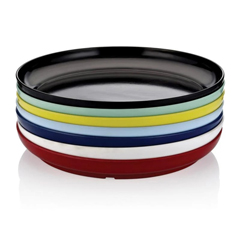 Biradlı Fts-1960 Melamine Plate, Round, 39x5 cm, Black - Biradlı