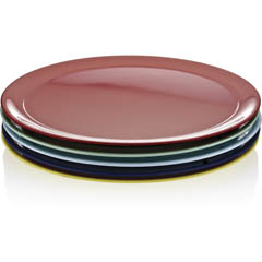Biradlı Fts-1984 Melamin Tabak, Oval, 55x42x3 cm, Lacivert - 1