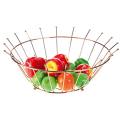 Biradlı HW1160 Wire Fruit Bowl, Copper - Biradlı