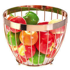 Biradlı HW126 Wire Fruit Bowl, Copper - Biradlı