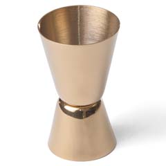 Biradlı İkili Jigger, 2/4 cl, Altın - Biradlı