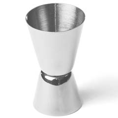 Biradlı İkili Jigger, 2/4 cl, Gümüş - Biradlı