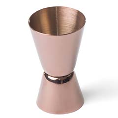 Biradlı İkili Jigger, 2/4 cl, Bakır - Biradlı