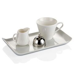 Biradlı Nescafe Servis Takımı, Dikdörtgen, 26x14,50 cm - Biradlı