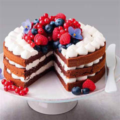 Biradlı Open Buffet Cake Pastry Presentation Stand, Round, 35 cm - Biradlı