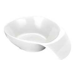 Biradlı Open Buffet Minimalist, Sauce Dish, Snack Bowl, 13x9x3.5 cm, White - Biradlı