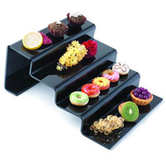 Biradlı Open Buffet Plexi Display Stand, 29x34x14 cm - Biradlı