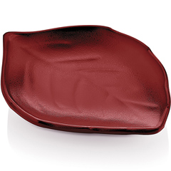 Biradlı Open Buffet Presentation, Leaf, Minimal, 11.4x8.6x2 cm, Red - Biradlı