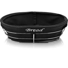 Biradlı Oval Bread Basket, with Cloth, 26x17x6.5 cm - Biradlı