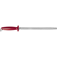 Biradlı Oval Sharpening Steel, No 10, 25 cm, Red - Biradlı