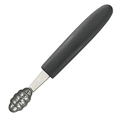 Biradlı Plastik Saplı Oval Dalgalı Parizyen Kaşık - Biradlı