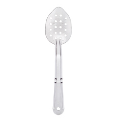 Biradlı Polycarbonate Service Spoon Perforated, 29 cm, Transparent - Biradlı