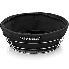 Biradlı Round Bread Basket, with Cloth, 23x23x8.5 cm - Biradlı
