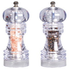 Biradlı Salt Pepper Mill, Acrylic, 13 cm - Biradlı