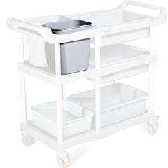Biradlı Service Cart Spare Bucket, Deep, 29x21x30 cm - Biradlı
