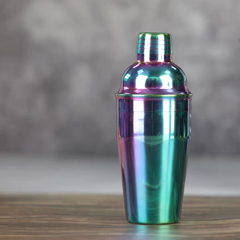 Biradlı Steel Cocktail Shaker, 500 Cl, Rainbow - 1