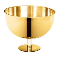 Biradlı Steel Punch Bowl, 20x20 cm, Gold - Biradlı