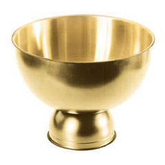 Biradlı Steel Punch Bowl, 24x22 cm, Gold - Biradlı