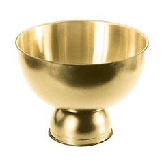 Biradlı Steel Punch Bowl 28x24 cm, Gold - Biradlı