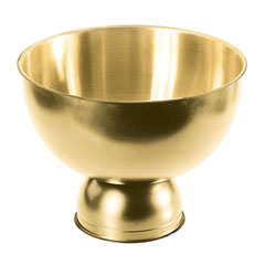 Biradlı Steel Punch Bowl, 32x26 cm, Gold - Biradlı