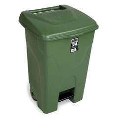 Bora Plastik Pedallı Çöp Kovası, 80 Lt, BO992, Yeşil - 2