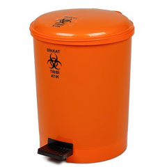 Bora Plastik Pedallı Medical Waste Garbage Bin, No: 2, 12 Lt, BO185 - Bora Plastik