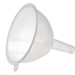 Bora Plastik Saplı Huni no:5 , BO427 , 165H - 180Ø mm , Şeffaf - Bora Plastik