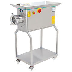 Bosfor UKMS-42PTA Soğutmalı Ayaklı Kıyma Makinesi, Paslanmaz Çelik Gövde ve Kafalı, No:42, Trifaze - 1
