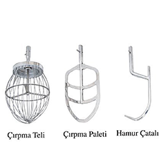 Bosfor UPM-40T-3 Planet Mikser, 3 Devirli, 40 lt Kapasiteli, Trifaze, 380 V - 3