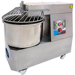 Bosfor USH-10PM Spiral Hamur Yoğurma Makinesi, Tek Devirli, Paslanmaz Çelik Gövdeli, 10 kg Hamur Kapasiteli, Monofaze - 1