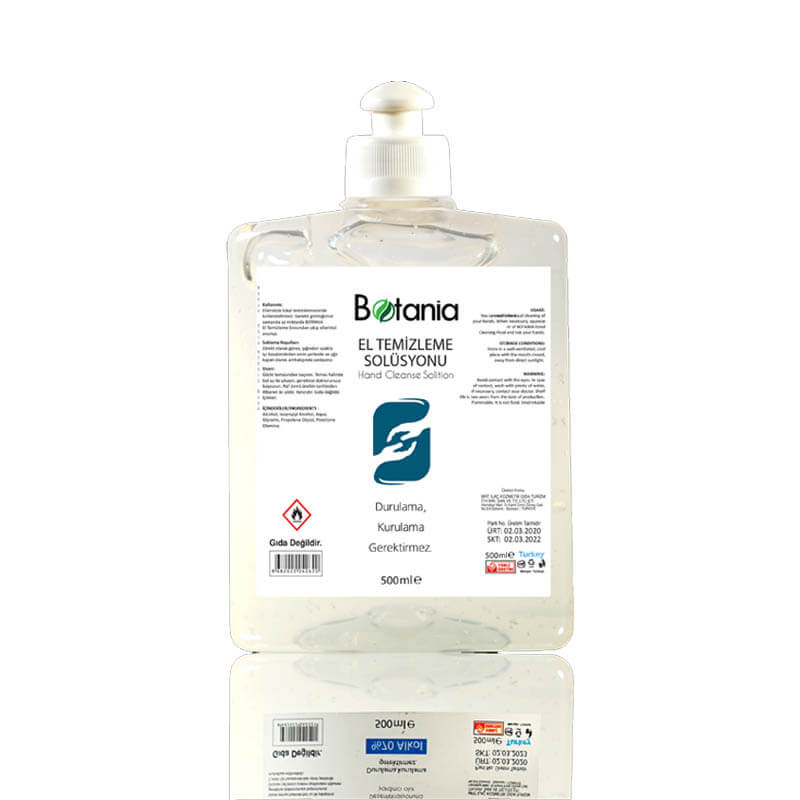 Botania Antibakteriyel Solüsyon, 500 ML, Flip - Flop Çekme Kapak