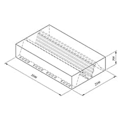 Box Type Double-Walled Filtered Medium Type Hood, 350x250 cm - Öztiryakiler
