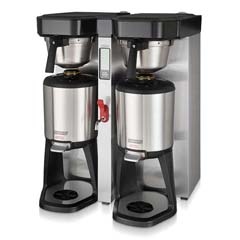 Bravilor Bonamat Aurora TWH Paslanmaz Çelik Filtreli Konteynerlı 2x5.7 lt Hazneli 90 Fincan Inox - Siyah Filtre Kahve Makinesi - Bravilor Bonamat