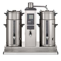 Bravilor Bonamat B10-HW Zaman Ayarlı Paslanmaz Çelik Filtreli Konteynerlı 2x10 lt Hazneli 160 Fincan Inox - Siyah Filtre Kahve Makinesi - Bravilor Bonamat
