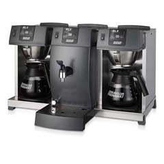 Bravilor Bonamat RLX-131 Paslanmaz Çelik Filtreli Potlu 2x1.7 lt Hazneli 24 Fincan Gri - Inox Filtre Kahve Makinesi - Bravilor Bonamat