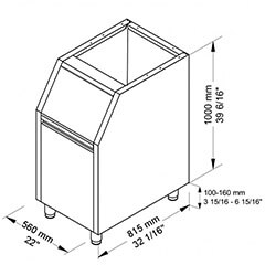 Brema BIN 110 Ice Bin, 100 kg Capacity - 2