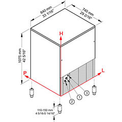 Brema CB 1565 Küp Buz Makinesi, 155 Kg/Gün - Thumbnail