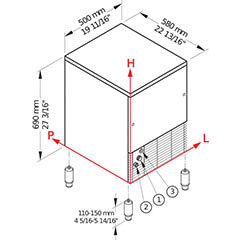 Brema CB 416 Küp Buz Makinesi, 44 kg/gün - 2