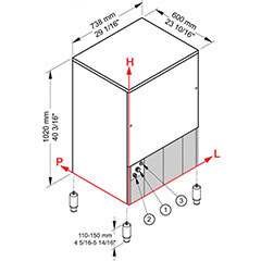 Brema CB 955 Kup Ice Maker, 95 kg/day - 2