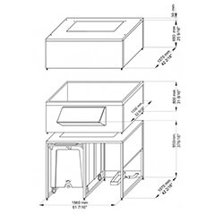 Brema DRB 1200 Buz Haznesi, 108x2 kg Araba Kapasitesi, 1000 kg Hazne Kapasitesi - Thumbnail