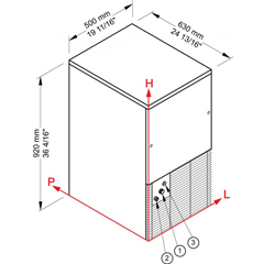 Brema DSS 42 Küp Buz Makinesi, 44 kg/gün - 2