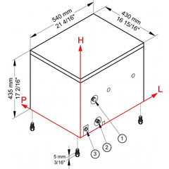 Brema Fresh Maker Cube Ice Machine, 22 kg/day - 2