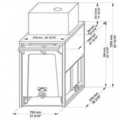 Brema RB 100 Ice Bin, 108 kg Capacity - 2