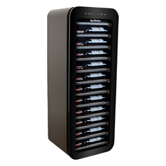 By Kitchen WC-34B Wine Cooler, 34 Bottle Capacity, Sliding Shelf, Black - By Kitchen