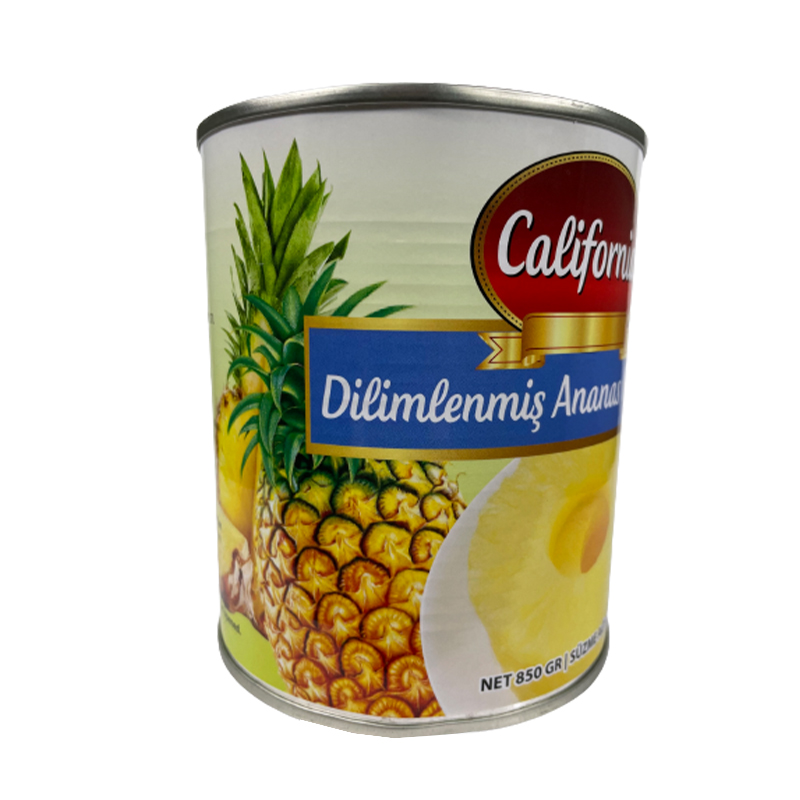 California Dilimlenmiş Ananas Konservesi, 850 gr